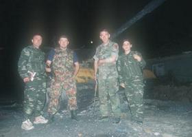 破壊されたマケドニア戦車
